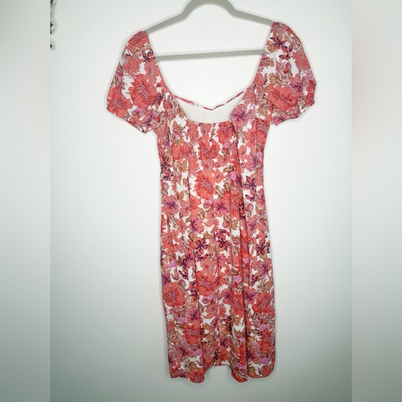 HELLO MOLLY Samba Tonight Midi Dress Pink Floral Size Small 4 US - Picture 7 of 11